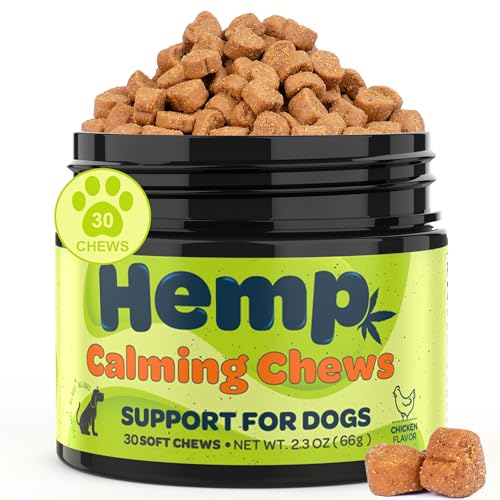Image of Zingly Calming Chews for Dogs Calming Treats Chews - Anxiety Relief Treats, Separation Anxiety Relief for Dogs Calming Treats Pet Calming Care Chews for Anti Anxiety Dogs, Chicken, 30 Counts1