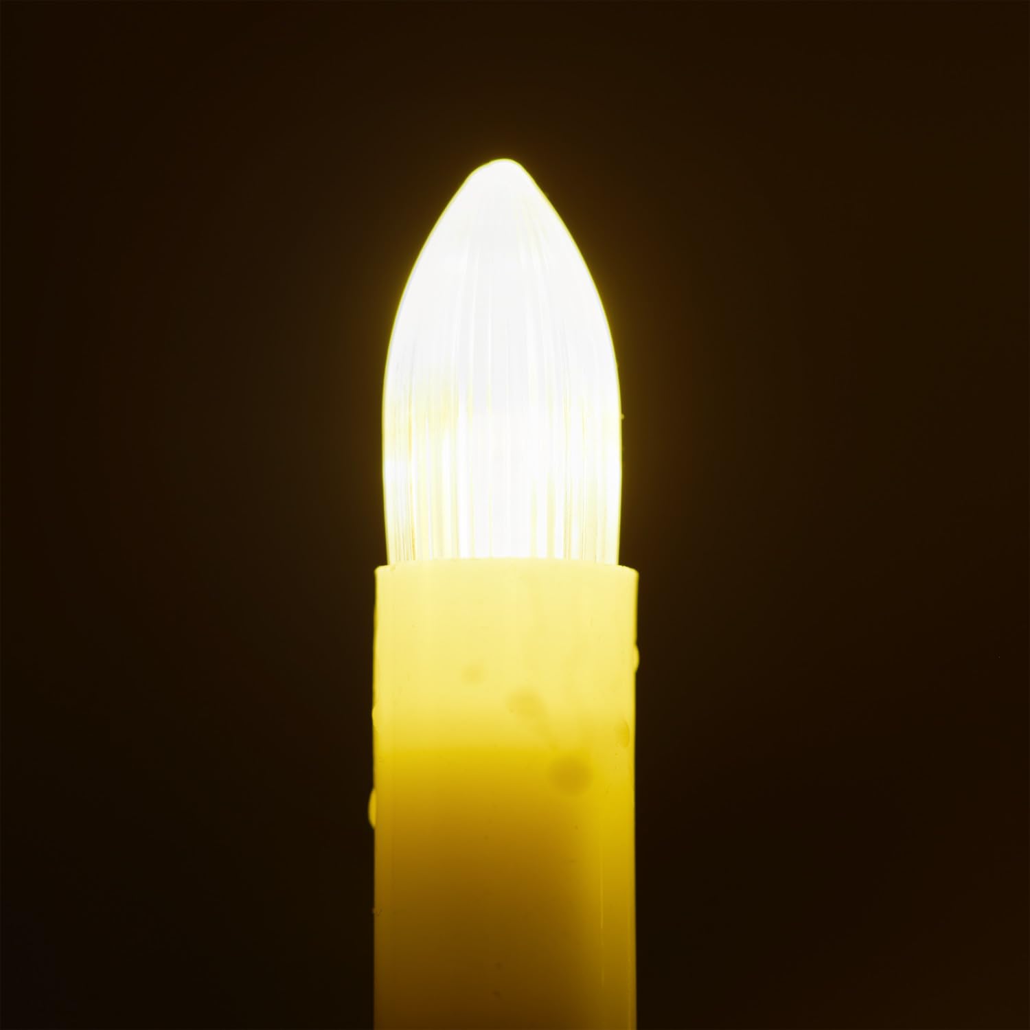 Idena 31839 - Lampki choinkowe LED z 50 świeczkami, świeczki w kolorze kości słoniowej z klipsami mocującymi, ok. 26 m długości, dekoracja świąteczna i oświetlenie choinki