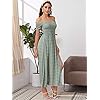 Floerns-Womens-Boho-Floral-Print-Off-Shoulder-Split-Long-A-Line-Dress Floerns Women's Boho Floral Print Off Shoulder Split Long A Line Dress A Green S