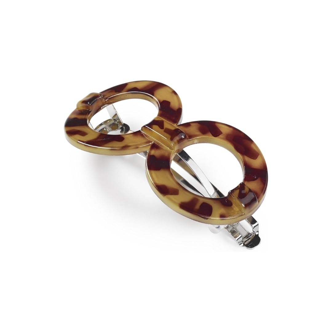 Manicare Hair Clasp, Tortoiseshell, Snag Free, Non-Slip Hair Grip, Metal Hair Barrette, Hair Accessories, Beauty Accessory, Hair Slides For Sectioning, Decorating And Holding Back Hair