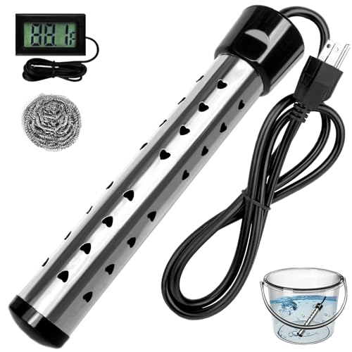 2000W Immersion Water Heater Electric, Fast Heating Portable Water Heater