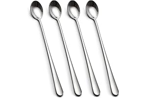 IQCWOOD Long Handle Iced Tea Spoons