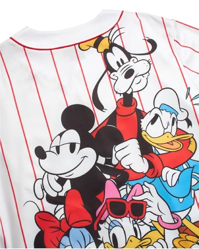 Image of Disney Womens Baseball Jersey Lightweight Graphic Baseball Shirts for Women | 100% Polyester Fabric, Lightweight & Breathable, Mesh or Button-Down Styles