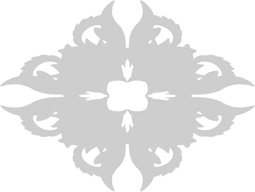 Miniatura 4 de Ekena Millwork ROSC020X015SILUF Roseta pequeña de silvis de 2 pulgadas de ancho x 1 12 pulgadas de alto x 14 pulgadas de profundidad, color blanco