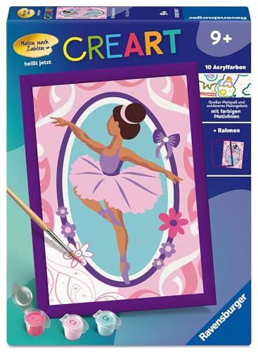 Malen nach Zahlen Kinder Ravensburger Panda au ski kit peinture numéro