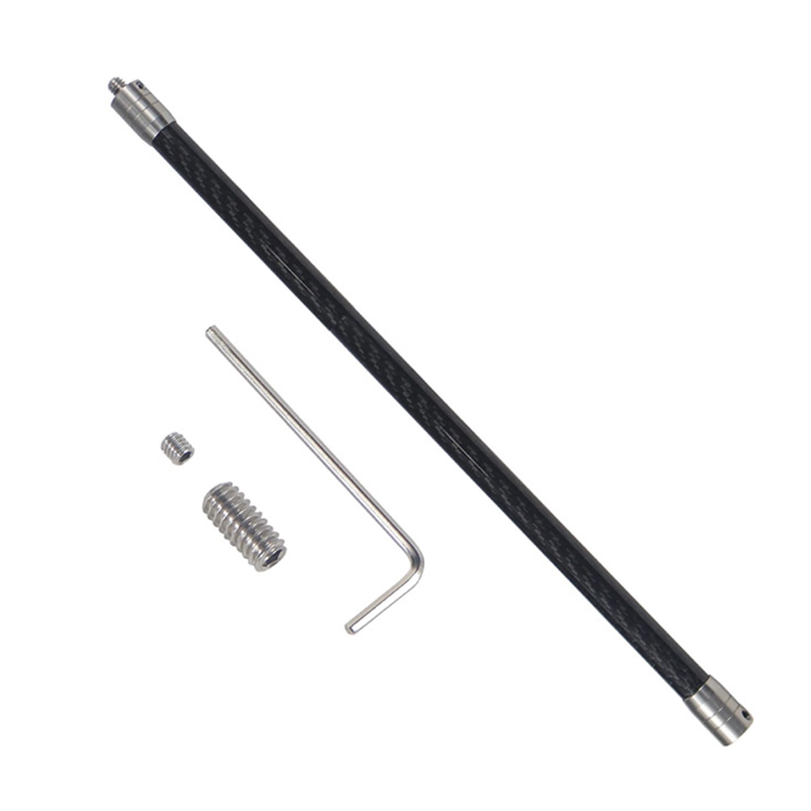 CAZSTYK Stabilizer Extension Rod 1 / 4inch Threaded Mount 14mm Extend Rod 1 / 4inch Selfie Stick for Action Camera Stainless Steel Camera