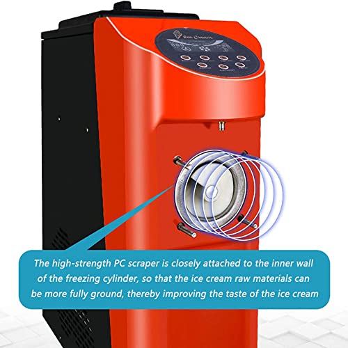 16-26L/H Kommerzielle Softeismaschine, 1200W Eismaschine Mit LED-Anzeige, Automatische Reinigung, Automatische… – Bild 5