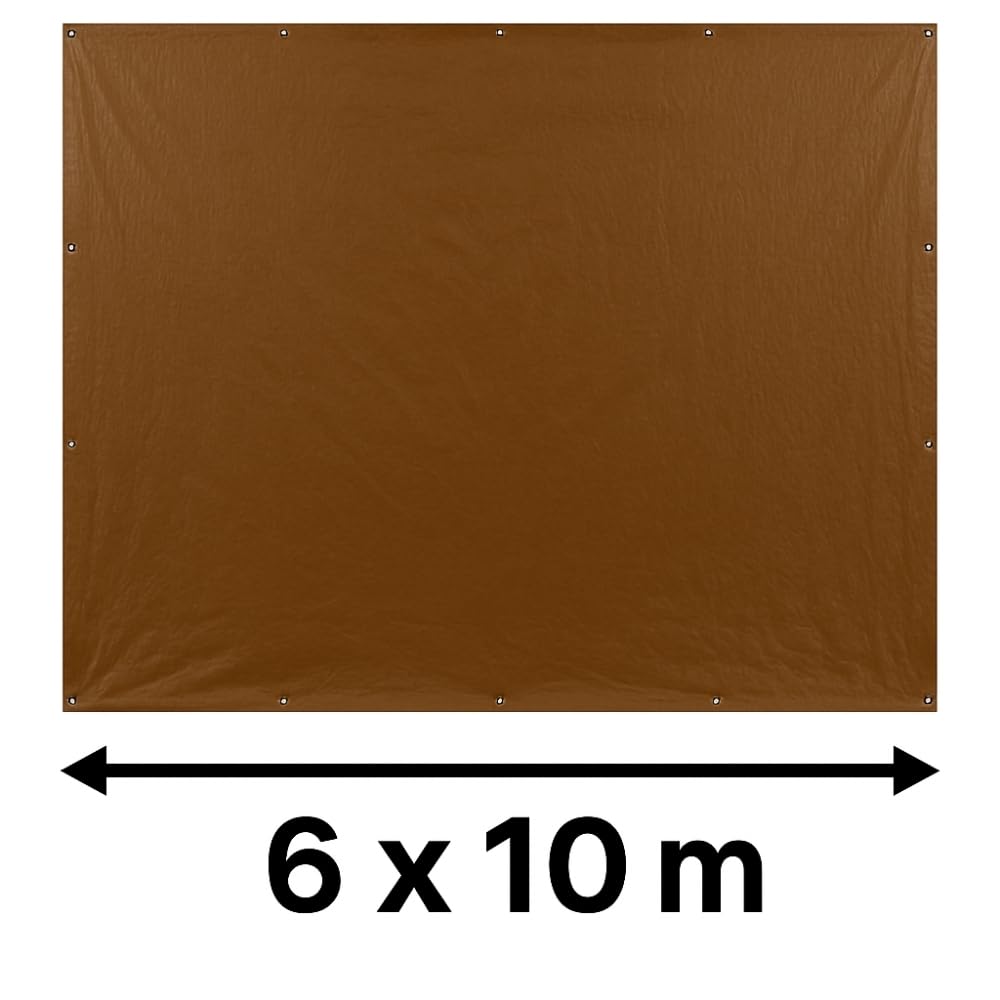 TERRE JARDIN Lona de Protección Exterior Polietileno 140 g/m² - Lona Multiusos Anti UV - Lona Leña, Cubierta Resistente para Jardín