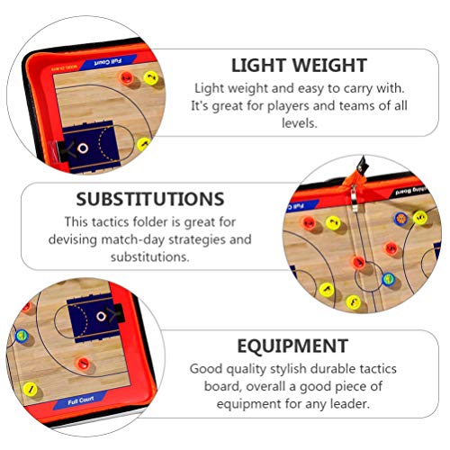 IMIKEYA 1 conjunto de tabuleiro de treinamento de basquete, prancheta magnética, kit de tábua de bas
