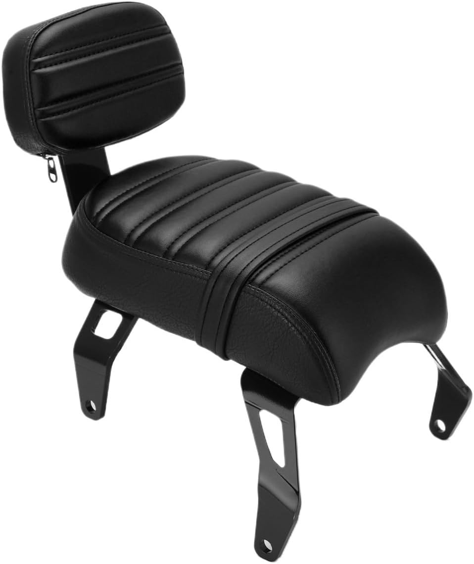 Motorcycle Backrest Pad Kits Motorcycle Rear Passenger for Seat with Backrest Kits Replacement for Scout for Bobber 2018 2019 2020 2021