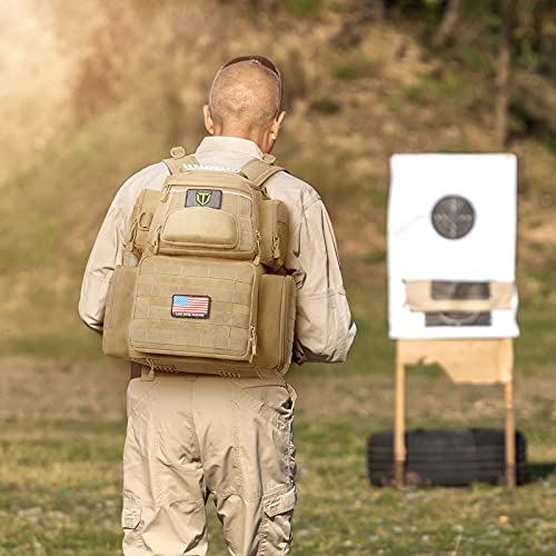 Image of TIDEWE Gun Range Backpack for Handguns, Tactical Shooting Range Bag