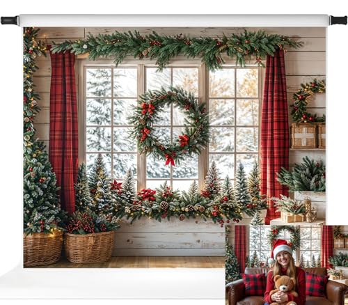 Toile de fond de Noël pour studio photo de vacances et soirée en famille