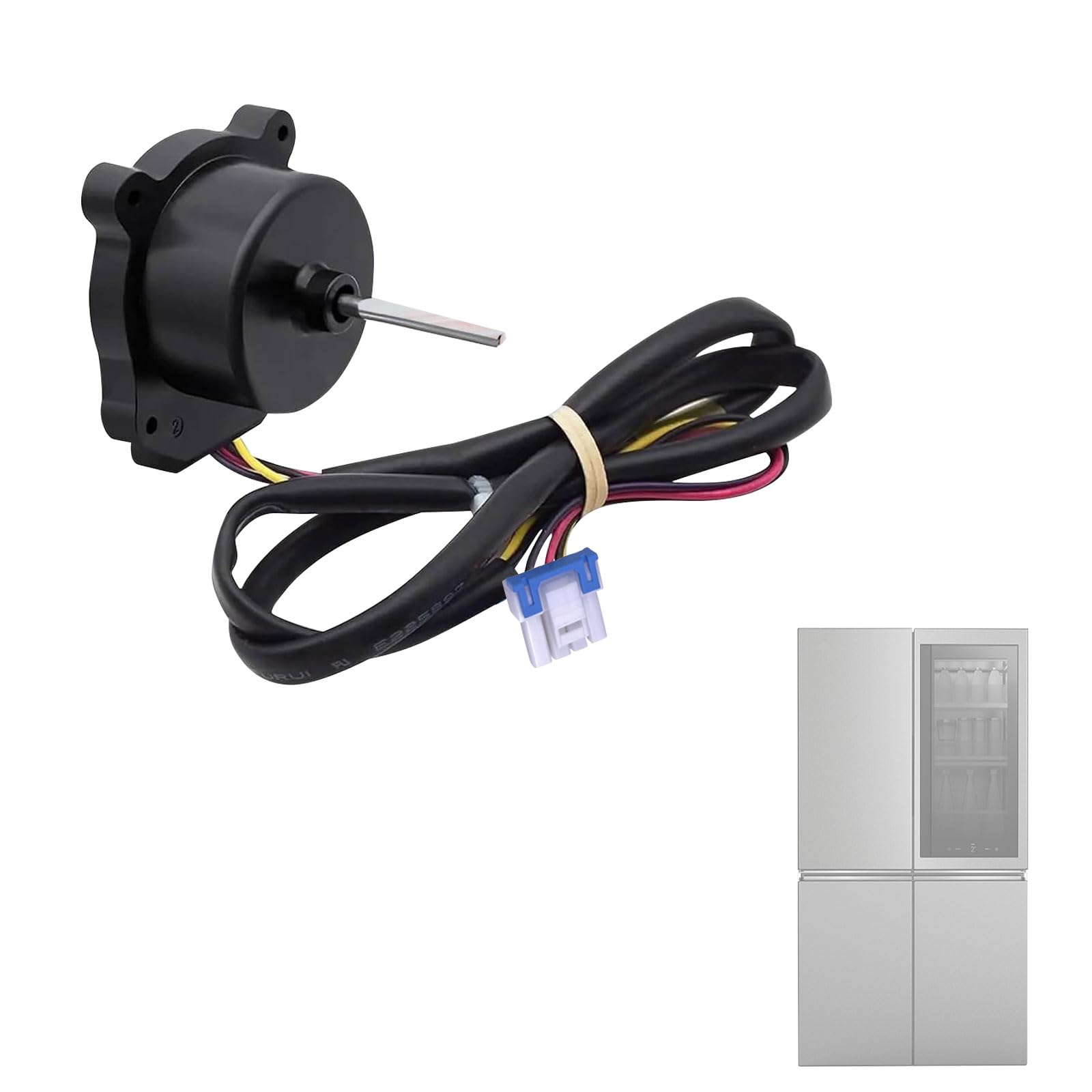 Mekalero Permanent Metal Evaporator Fan Motor for Refrigerator Replacement Providing Permanent Refrigerating Action High Efficiency Fan Motor