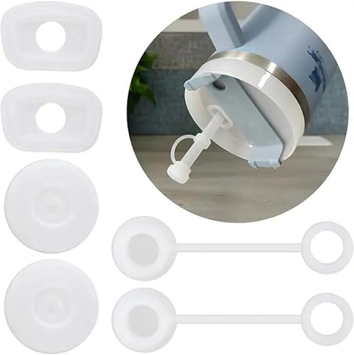 Miniatura 6 de J's Stanley - Tapón antiderrames 1 cubierta de pajilla, 2 juegos de 3 protectores de fugas transparentes (7 unidades, 2 protectores de fugas