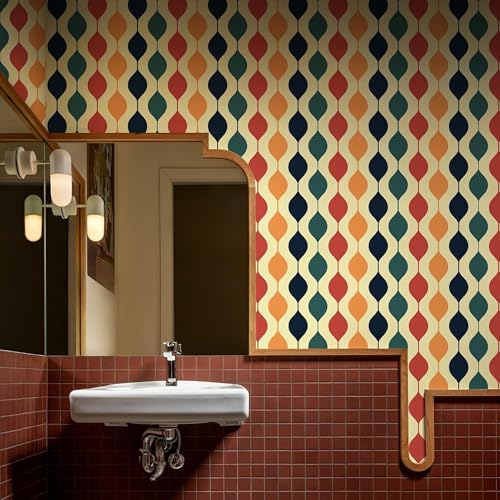 Image of Premium Dark Botanical Floral Wall Stickers for Home - 45x500cm Black Wallpaper with Bright Tropical Leaves - Waterproof PVC Self-Adhesive Vinyl Roll for Bedroom (Multi Colour)