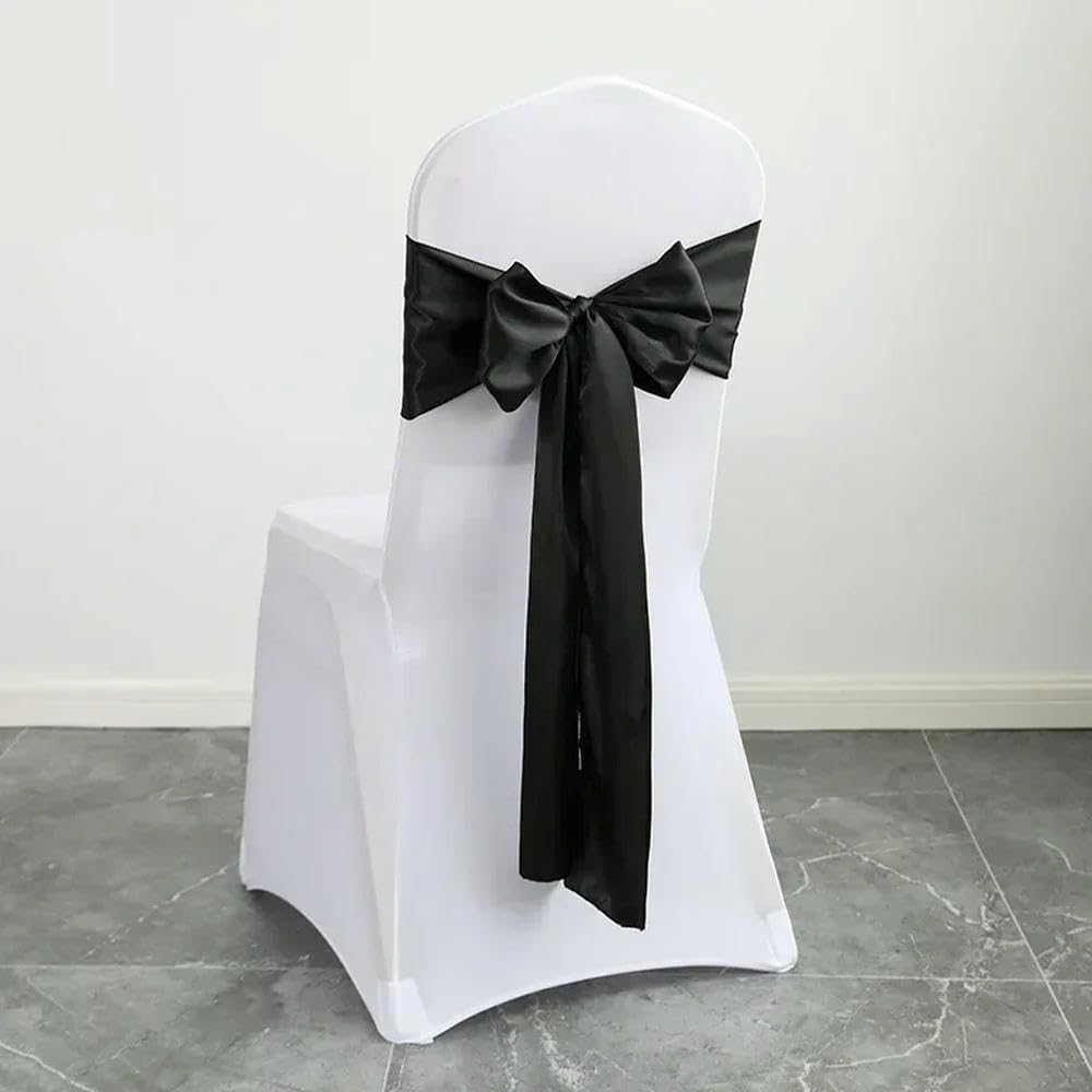 10 bandas de satén para sillas, 17 x 275 cm, lazos de oro rosa, fundas para sillas de boda y eventos, decoración de fiestas, banquetes, baby showers, decoración elegante para eventos