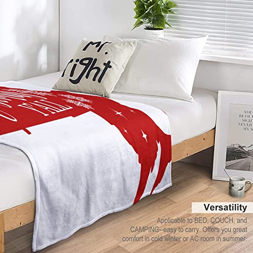 Couverture chaude de Noël pour lit et canapé motif flocon - 5