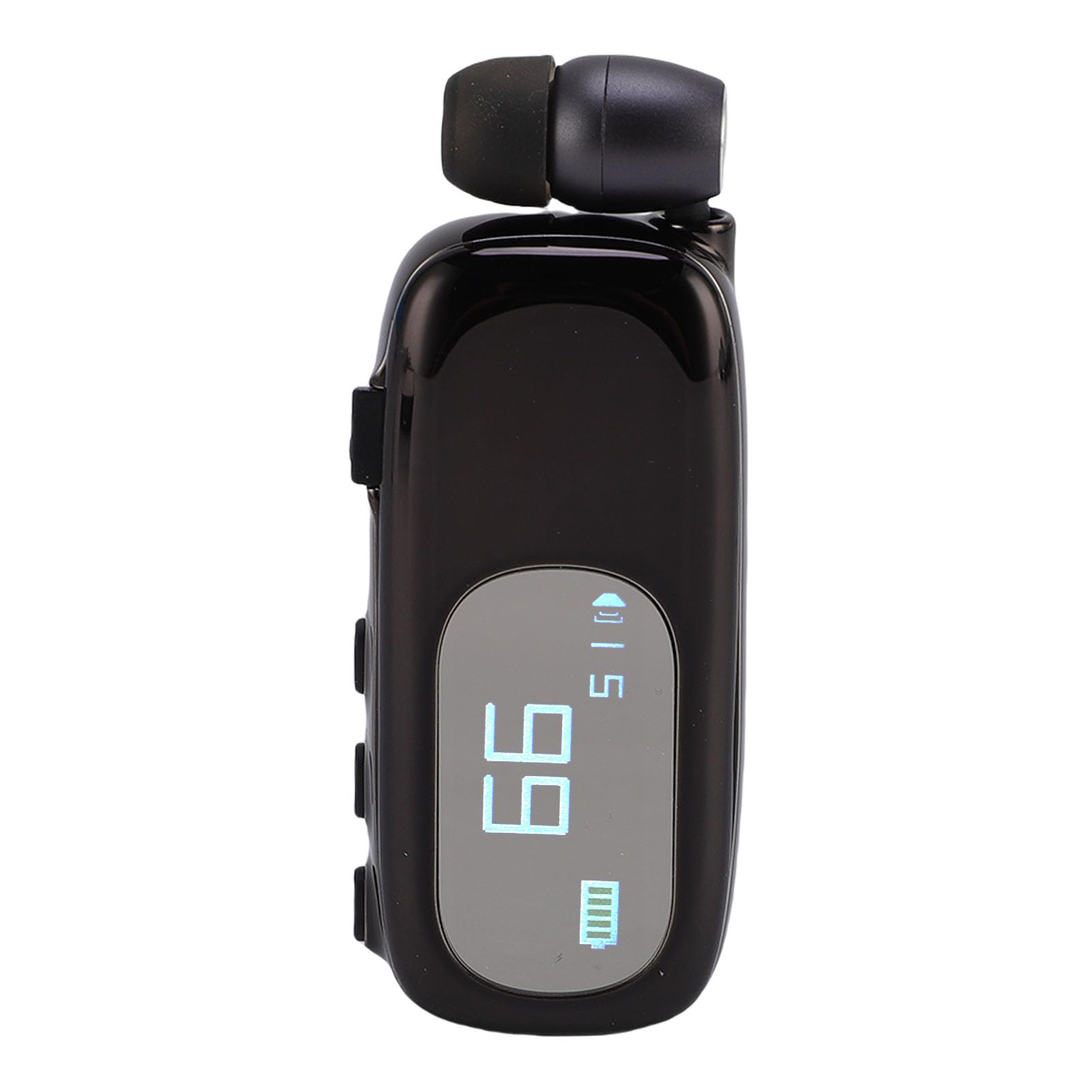 Zunate Auricolare Bluetooth con Clip e Display LCD |Auricolare Wireless Retrattile a Mani Libere per la Guida per Uso Aziendale (#1)