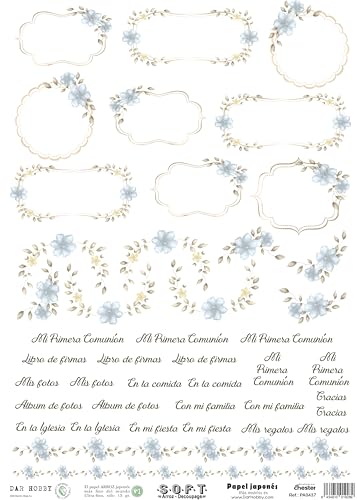 Papel de arroz japonés soft detalles emotivos de Primera Comunión infantil 8