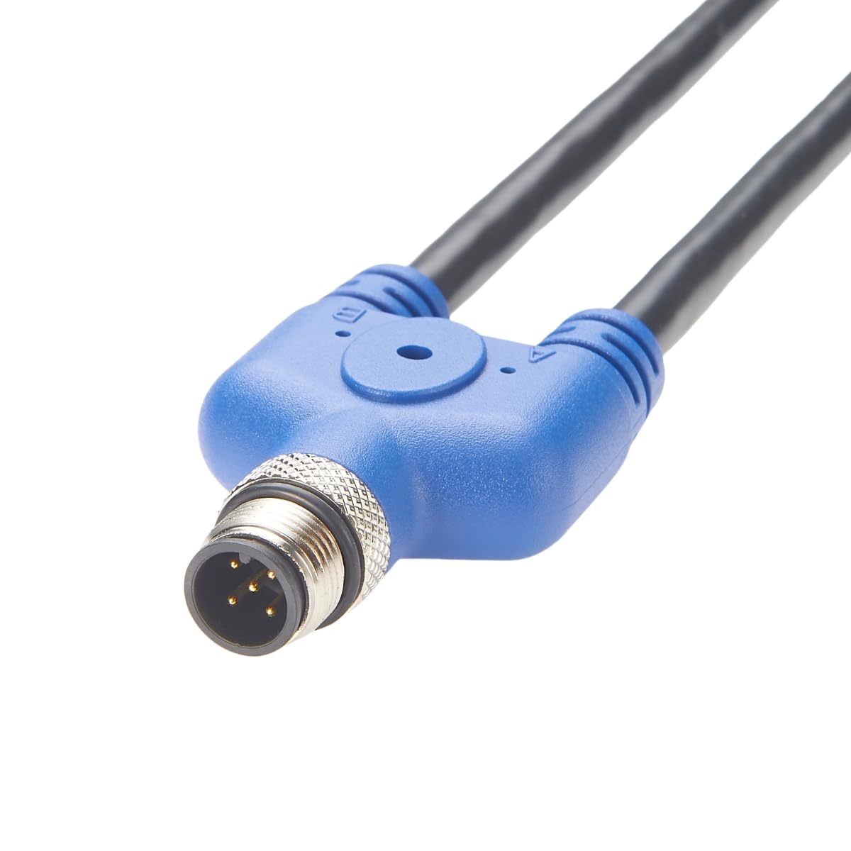 NMEA 2000 Multiport M12 Y-Splitterkabel IP67 Wasserdicht N2K M12 A-Code 5-poliges Verlängerungskabel Stecker auf Buchse Marine Boat Backbone Y-Koppler-Anschlusskabel für CANBUS CANOpen Devicenet 0,2m