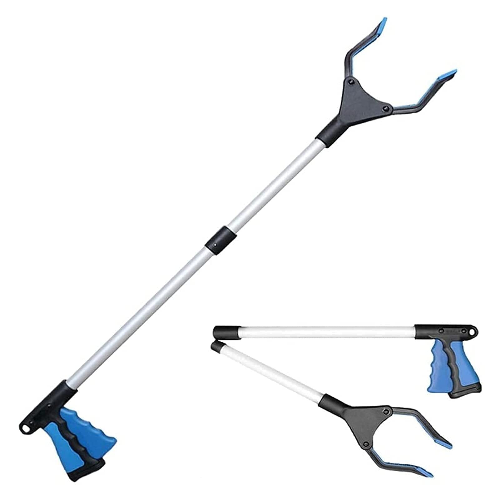 Litter Picker, Gripper Extender Pickup Collector Garbage Foldable Pick Up Hand Tools Clamps