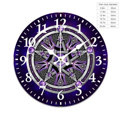 Reloj de pared analógico redondo vintage 30cm miniatura 2
