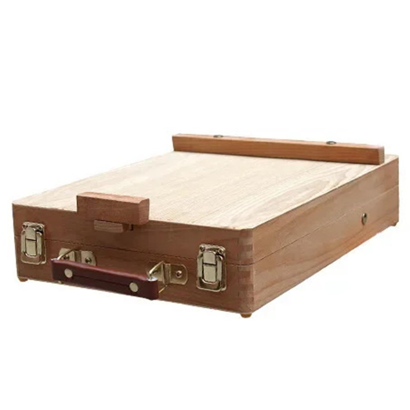 Caballete en caja for computadora portátil Ginflash Fillet - Maleta de pintura multifuncional con accesorios de hardware, almacenamiento de arte portátil for artistas y creadores