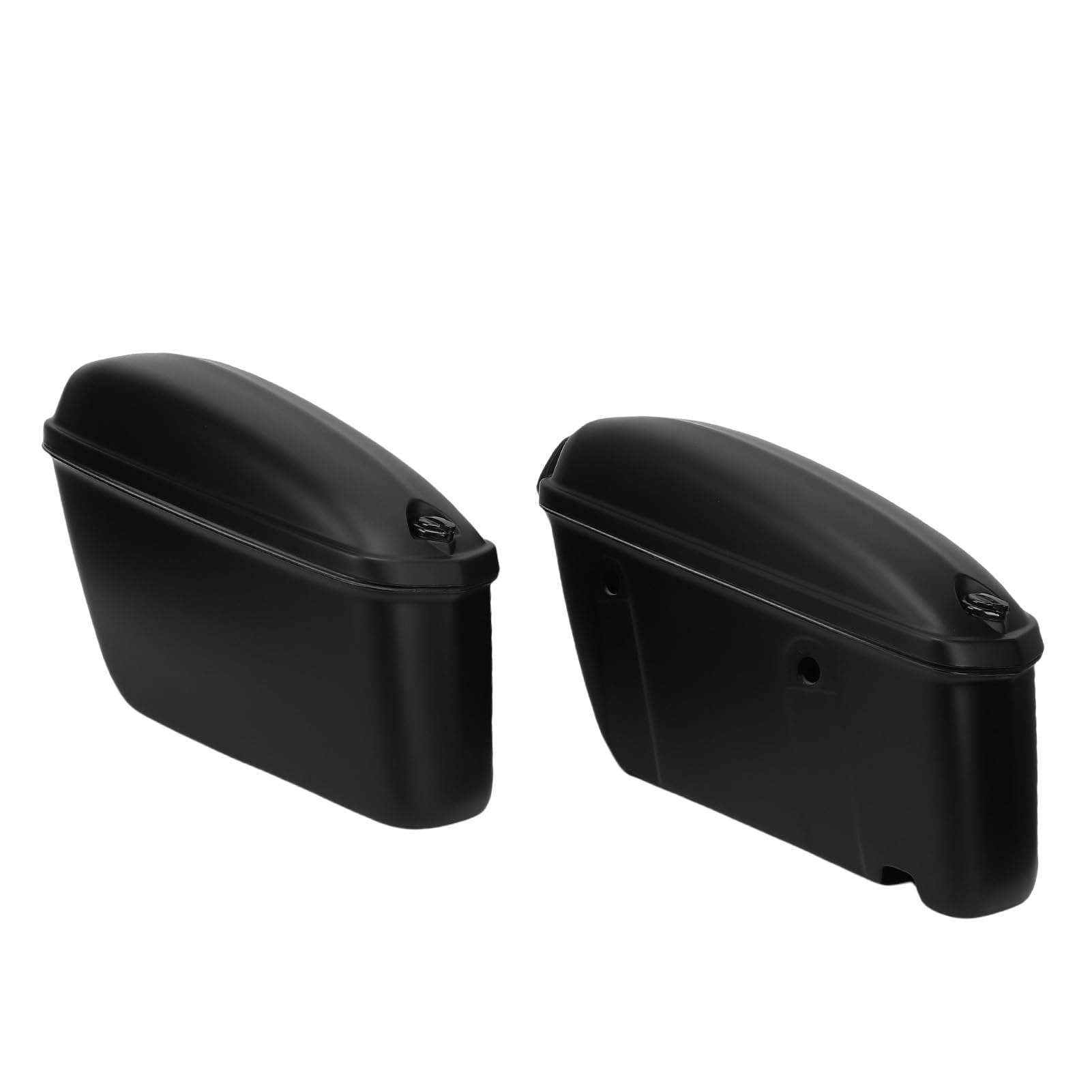 Bolsas Duras para SILLÍN de Motocicleta de 22L, Almacenamiento Bloqueable de Plástico ABS para con Soportes de Montaje, Llaves, Resistente a la Intemperie y a Prueba de Arañazos