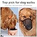 Maulkorb für Große Hunde, Dog Muzzle, Giftköderschutz Hund, Fressschutz Hund, Atmungsaktives Netz, mit Verstellbaren Trägern Geeignet für Kleine Mittlere und Große Hunde
