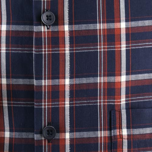 Image of 7-DAYS Men's Premium Check Shirt - 100% Cotton, Tailored Fit (Between Slim & Regular), Full Sleeve, with Pocket - Smart Office & Casual Look