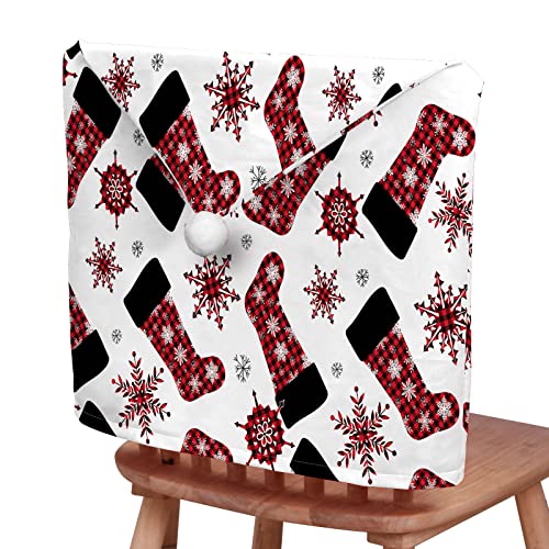 Morbuy Weihnachten Stuhlhussen 2/4/6/8er Set Nikolausmütze Esstisch...