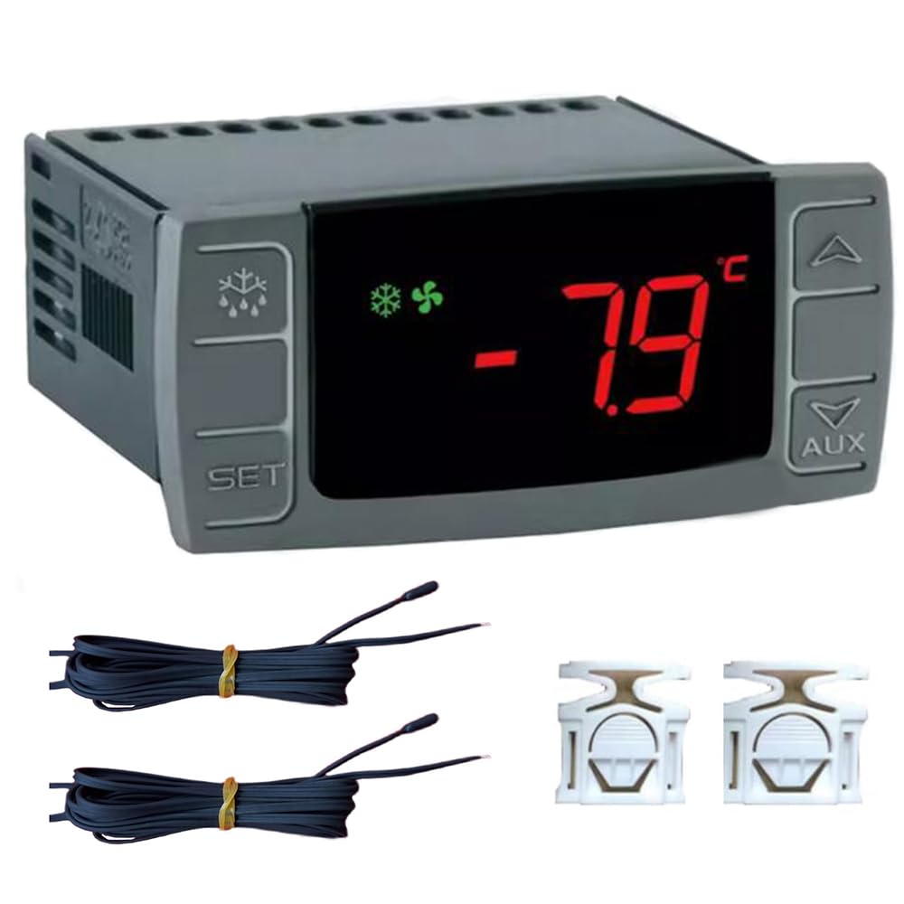 XR06CX-5R0C1 Contrôleur de thermostat numérique,ventilateur de dégivrage du compresseur 230v / 50-60hz avec entrées de sondes pour unités de réfrigération ventilées à moyenne et basse température