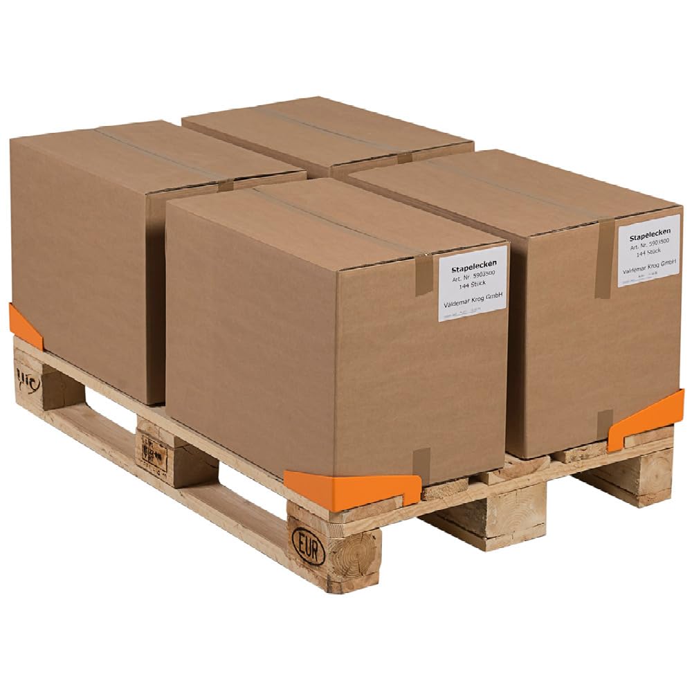 Gleitschutzecken für Paletten, orange, 20 Stück