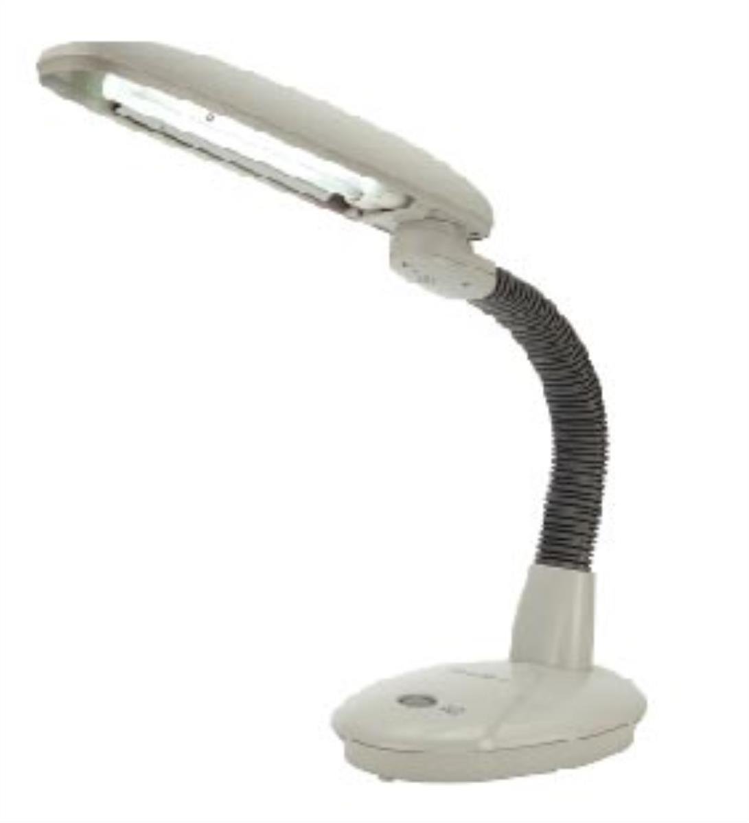 Sunpentown SL-813G EasyEye Energy Saving Desk Lamp with Ionizer - Grey (2-Tube)