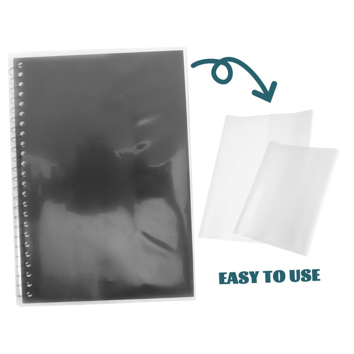 40 pièces Protège Couverture Transparent pour Film Plastique Résistant à Eau pour Manuels Scolaires et Cahiers Protectrice et Transparente