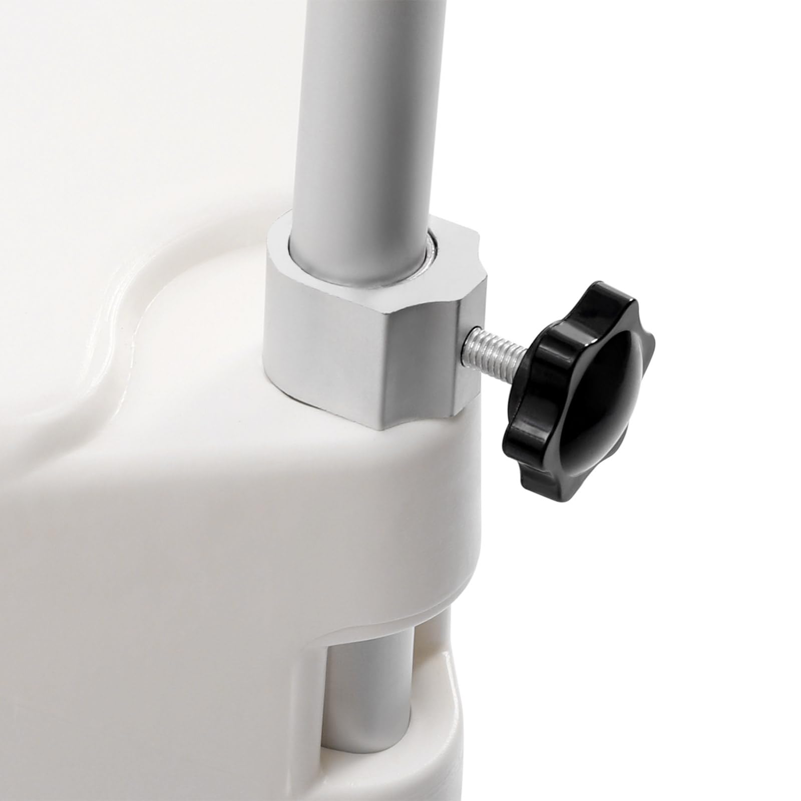Rialzo per sedile WC con braccioli, 11 cm, rialzo per WC, 150 kg, altezza regolabile per anziani, telaio di supporto per il bagno
