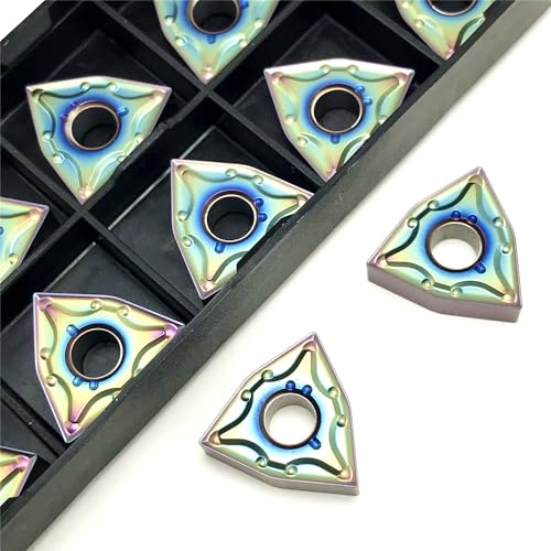 10 piezas WNMG080404 WNMG080408-MA insertos para torno CNC miniatura 6