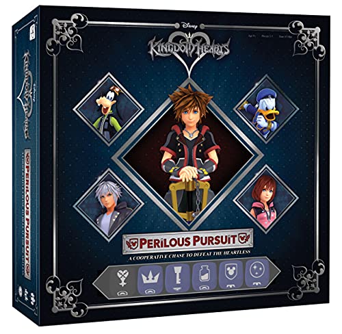 Kingdom Hearts Perilous Pursuit Board Game | Play As Sora, Donald, Goofy, Kairi, and Riku | Dice Game Based on Kingdom Hearts Video Game Series | Officially Licensed Disney Game
