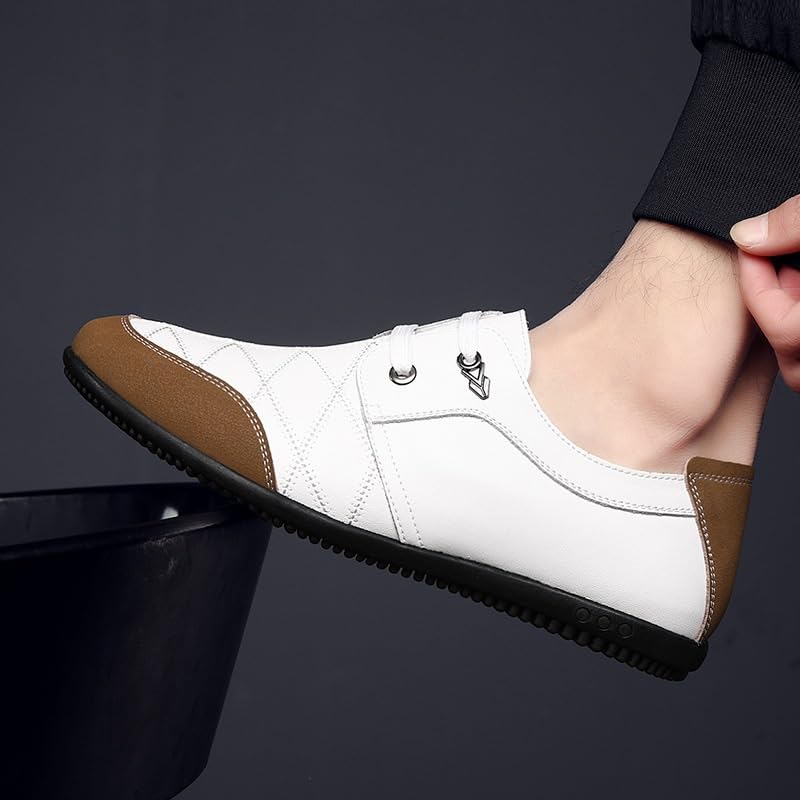 Men's Fashion Orthopedic Shoes Men's Casual Genuine Leather Flats Soft Driving Walking Loafer Shoes Black Leather Shoes for Banquet3