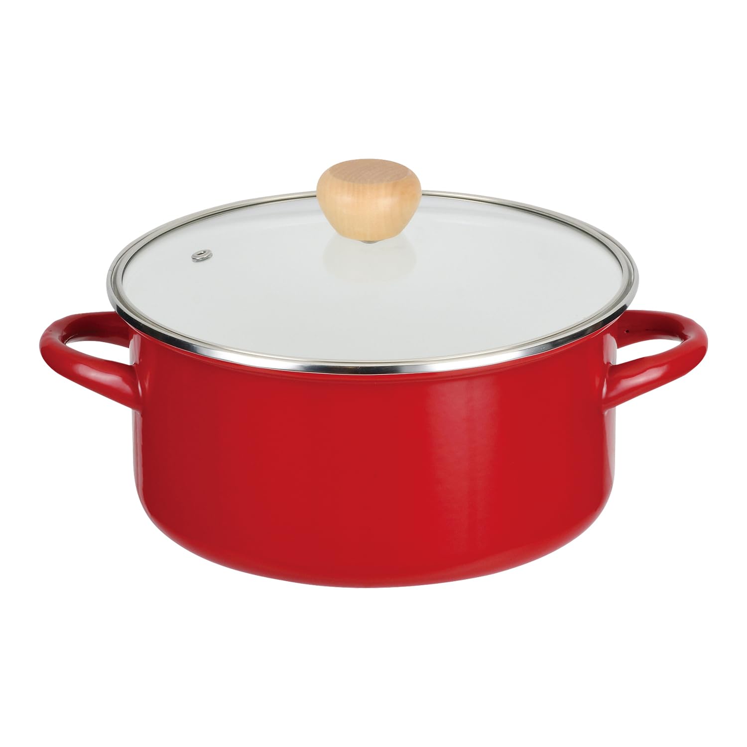 Amazon｜パール金属 鍋 両手鍋 22cm ホーロー 琺瑯 IH対応 ガラス蓋付