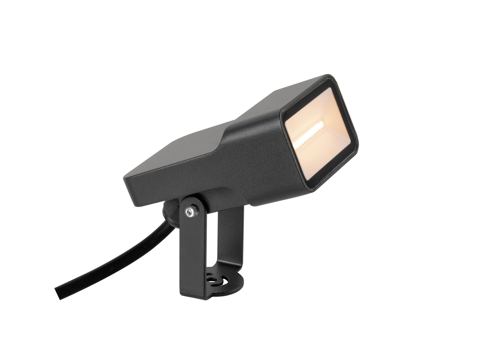 SLV Erdspiessleuchte 1008478 / Außenlampe für die Beleuchtung von Garten, Terrasse, Pflanzen, Wegen, Teich, LED Aussen-Leuchte, Außen-Strahler / IP65 2200K 5.5W 500lm schwarz 115Grad