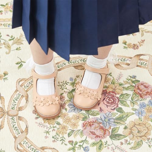 Image of Flaryzone Toddler Little Girl Mary Jane School Uniform Oxfords Flat Dress Shoes
