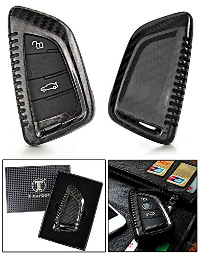 Luxury Carbon Fiber Protective Hard Key Case Cover for BMW X5 X6 X5M X6M X2 X3 X4 X3M X4M Keyless Entry Key Fob