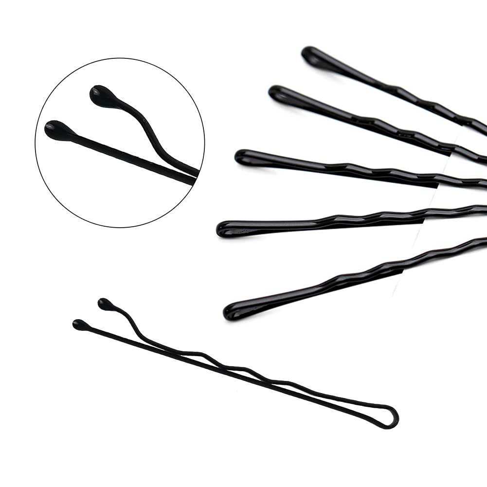 Bobby Pins, PEOUWNES 200 Count Premium Hair Pins for Women Girls, Great for All Hair Types, 2 Inches, Black and Golden : Beauty & Personal Care
