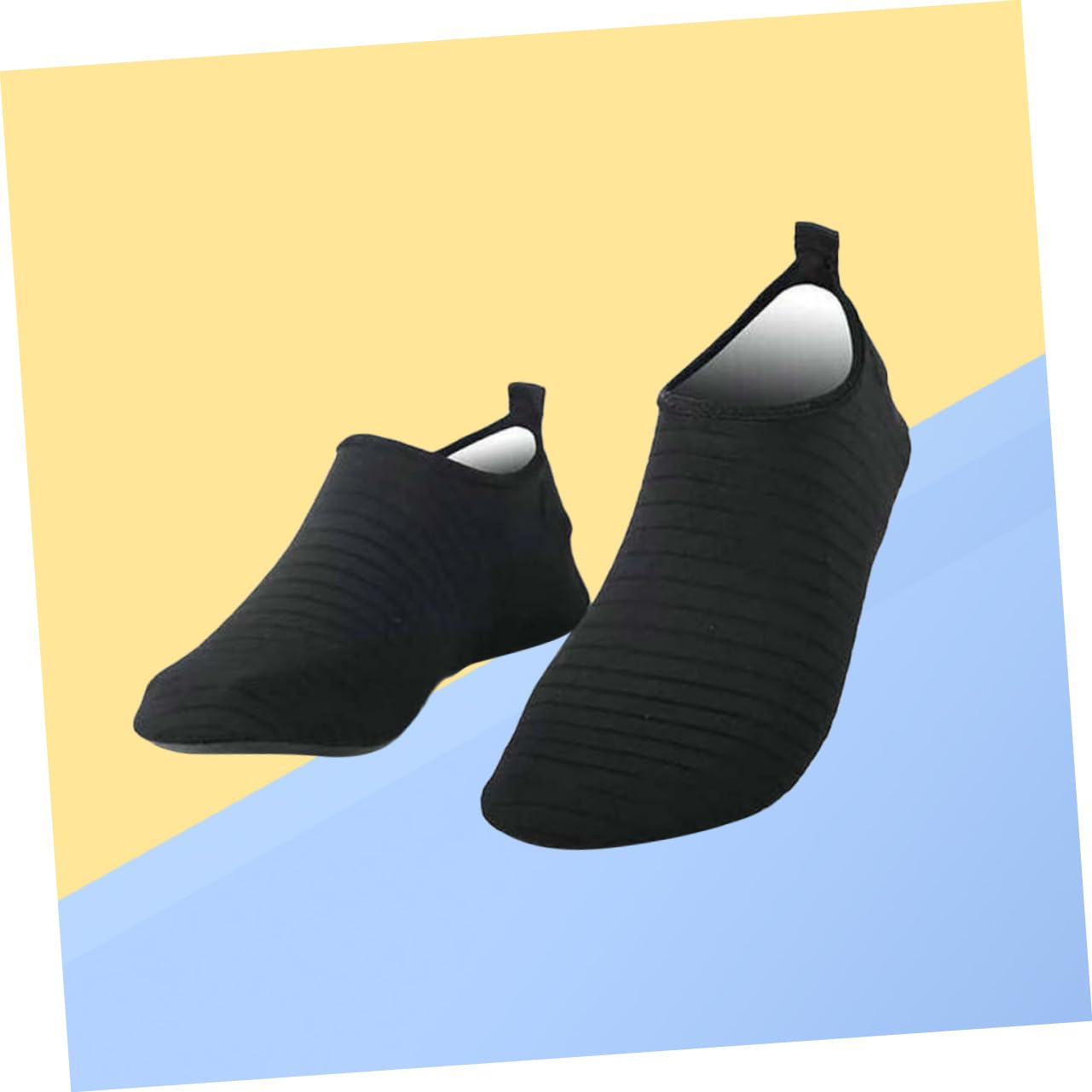 BESPORTBLE 1 Pair Silicone Non Slip Socks for Fitness Yoga and Dance Thickened Room Socks Black for Enhanced Stability and Comfort for Pilates and Home Workouts