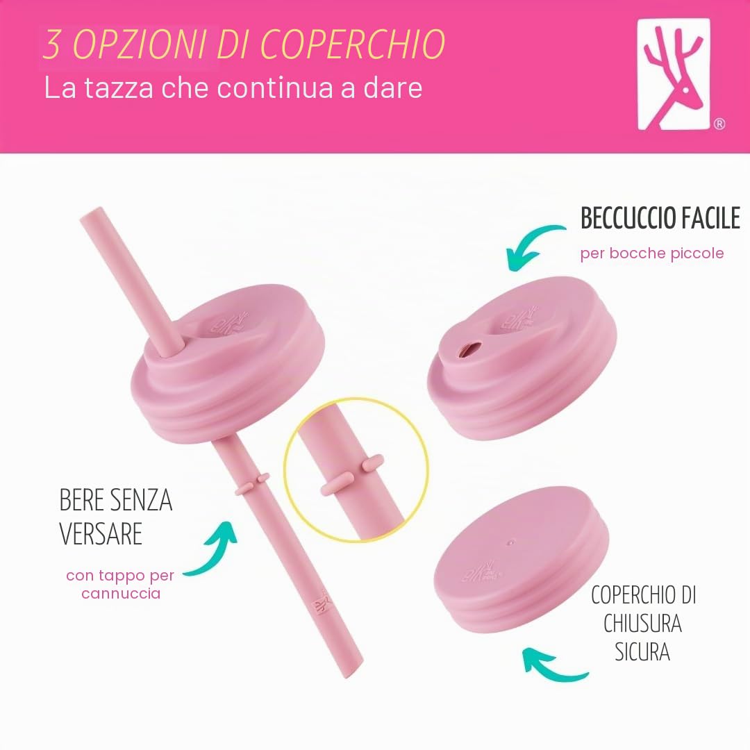 Elk and Friends Barattoli di vetro per bambini da 226,8 g + maniche +