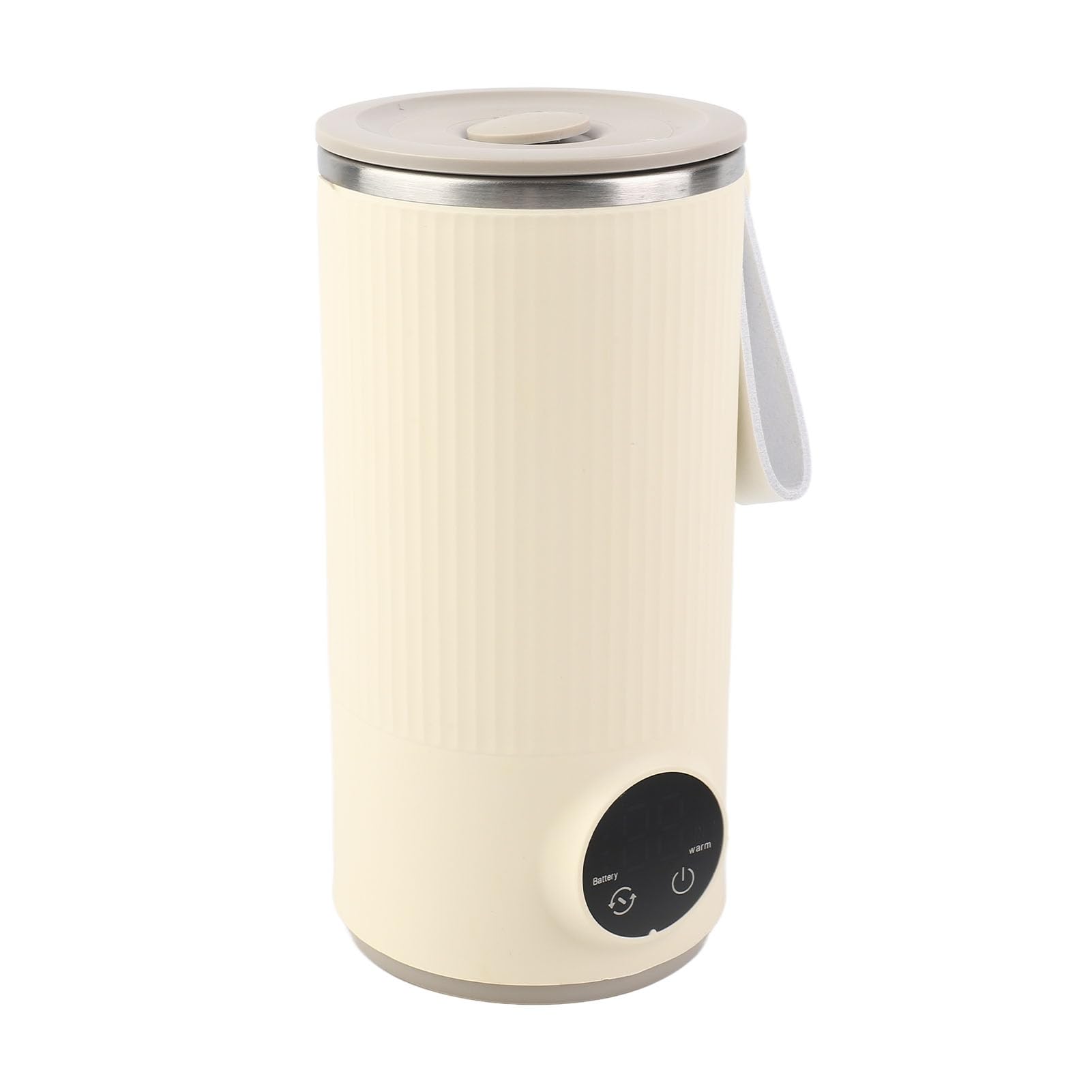 Czajnik Elektryczny Podróżny, 400 ml, 55°C, Przenośny, Ładowany Przez USB, Mały Czajnik Ze Stali Nierdzewnej Z Obrotowym Mieszadłem do Kawy, Herbaty I Mleka