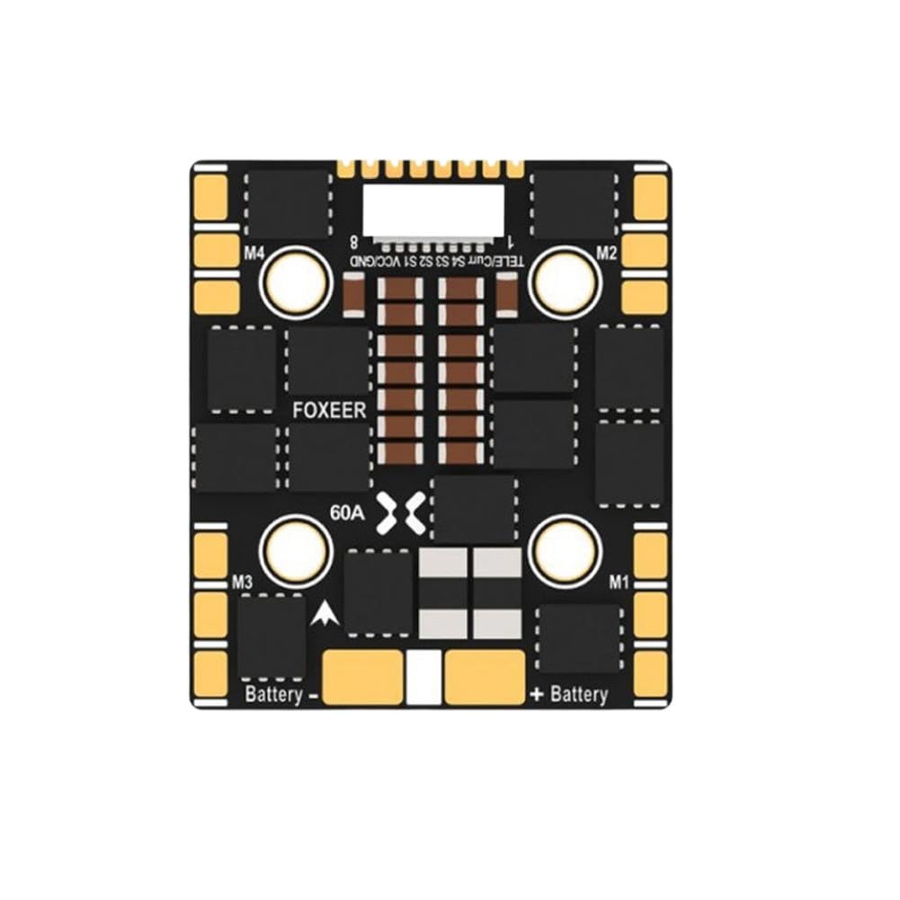 ESC F4 Slim 60A 4 in 1 20x20mm per droni FPV Freestyle, compatibile con LiPo 3-8S