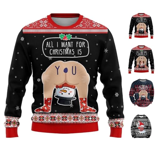 Generisch Christmas Sweater Strickpullover-Hoodie für bequemen Stil...