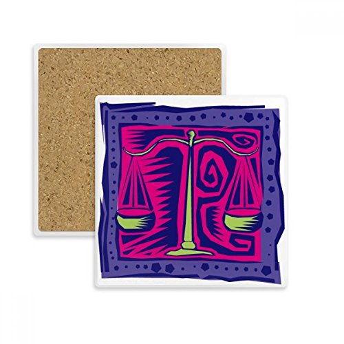 Cadeau de dessous de verre absorbant multicolore avec motif constellation